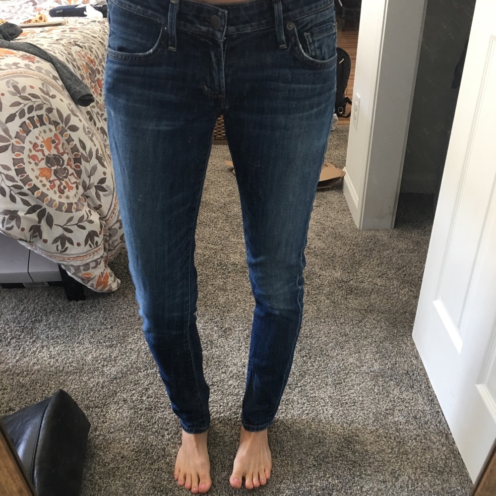 Citizens of humanity skinny hip jeans blue size 25